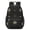 Eye and Star, variant on Moth and Skeleton Gothic Pattern 17" School Backpacks for Teens,Waterproof Oxford Fabric,S-Shape Padded Straps for School,Travel,Hiking,Camping