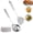 2PCS-C, variant on Titanium Spatula, Upgrade Kitchen Utensils Set, Cookware Kitchen Essentials Cooking Utensils Accessories, Spatula, Skimmer Dipper Turner, Titanium Cutlery Set