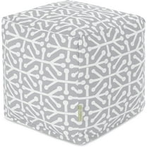 Majestic Home Goods 85907220186 Aruba Cube, 17" x 17" x 17", Grey