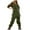 Green, variant on Women Jumpsuit Brushed Overalls Bibs And Adjustable Suspenders With Warm Winter Ski Pants Casual Rompers