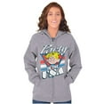 thumbnail image 3 of Dennis The Menace Party in the USA Unisex Plus Size Zip Hoodie Brisco Brands 2X, 3 of 5