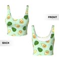 thumbnail image 6 of Sports Bra For Women, Avocado Sports Bras For Women High Support, Workout Tank Tops Woman With Removable Cups, 6 of 8