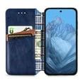 thumbnail image 3 of Dteck Wallet Case For Google Pixel 9A, Shockproof Premium PU Leather Flip Folio Case RFID Blocking Card Slots Magnetic Closure and Stand Business Case, Blue, 3 of 5