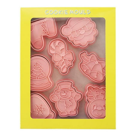 

8Pcs Christmas Cookie Cutter Fondant Biscuit Mold Cake Baking Decorating J5N2