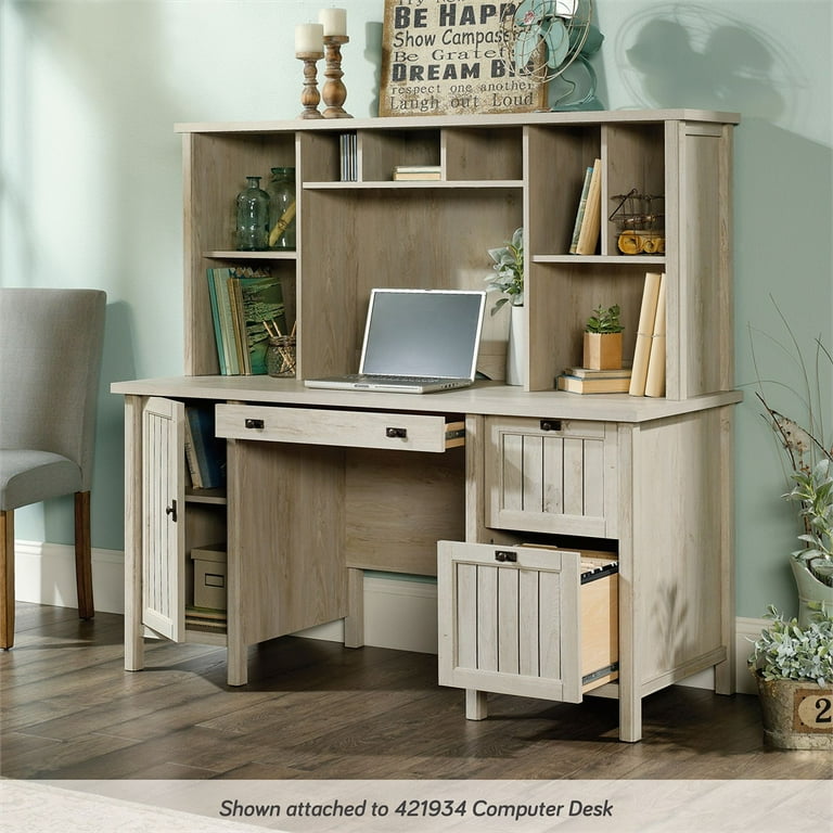 Sauder costa desk with cheap hutch