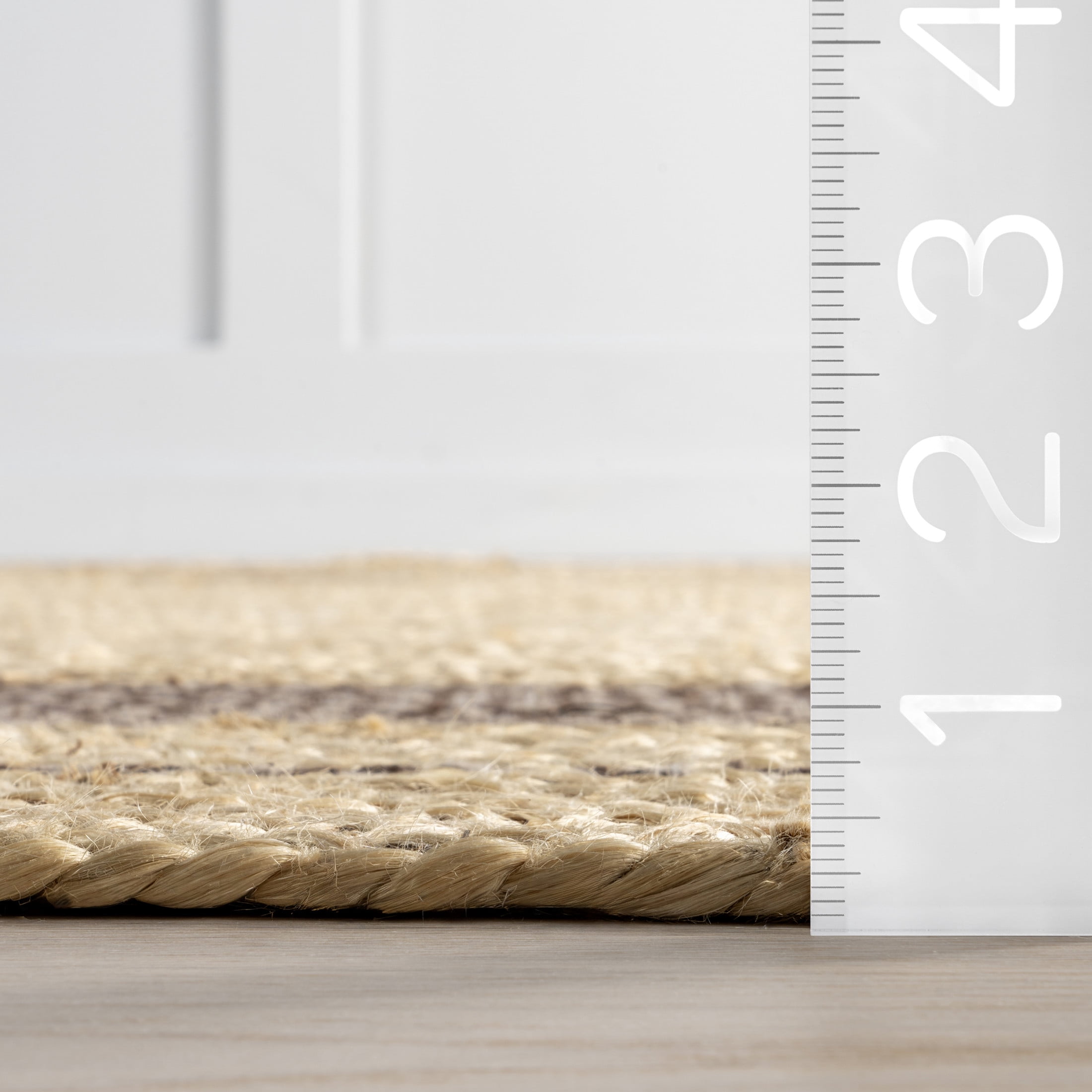 Rugs USA Cottage Oval Jute Area Rug, 3' x 5', Oval, Cottage Dark Brown