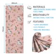 thumbnail image 2 of Pink Unicorn Flamingo Pattern Hot Yoga Mat Towel Non Slip for Hot Yoga - Quick-Drying Yoga Mat Cover with 4 Corner Pockets with Travel Bag - Hot Yoga Towel Non Slip 70"x26", 2 of 6