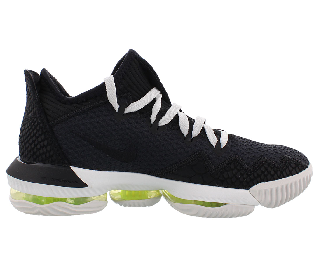 Men's Nike Lebron XVI Low Black/Summit White-Volt (CI2668 004) - 8 - image 2 of 3
