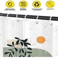 thumbnail image 1 of Boho Modern Shower Curtain For Bathroom/abstract Contemporary Art Minimalist Geometric Bath Waterproof Shower Curtains Set72" X 72"cream (white), 1 of 3