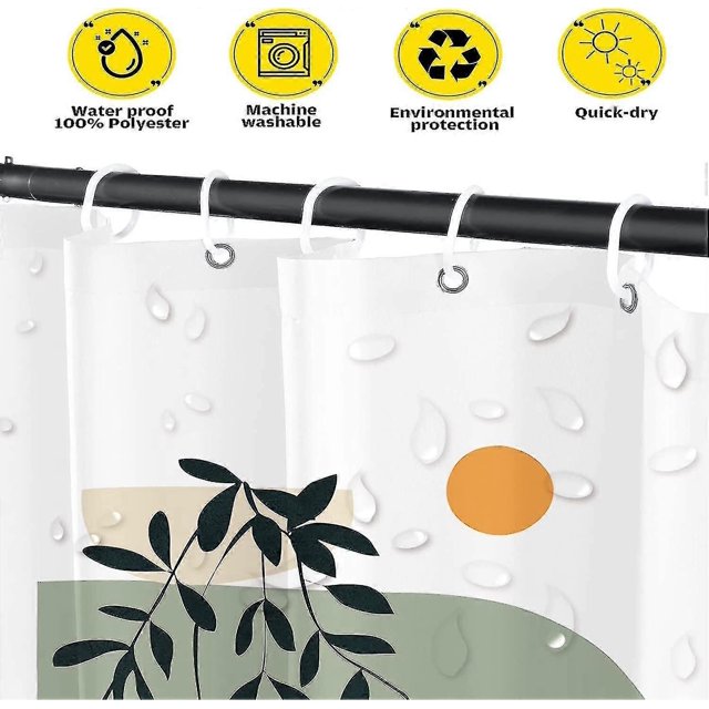 Boho Modern Shower Curtain For Bathroom/abstract Contemporary Art Minimalist Geometric Bath Waterproof Shower Curtains Set72" X 72"cream (white)