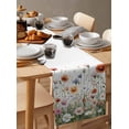 thumbnail image 3 of Table Runner Dresser Scarf 13 x 108 Inch Spring Flower Pink Red Floral Leaves Natural Table Runners Non-Slip Heat Kitchen Dining Table Decor for Indoor Outdoor Home Party Decoration, 3 of 7