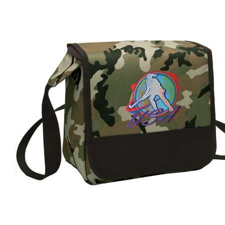 Camo Field Hockey Lunch Bag Shoulder Field Hockey Lunch Box