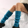 thumbnail image 5 of successthop Leg Warmers 80s Women Yoga Dance Athletic Comfort Soft Cozy Warm Vintage Solid Sportwear Light Blue, 5 of 5