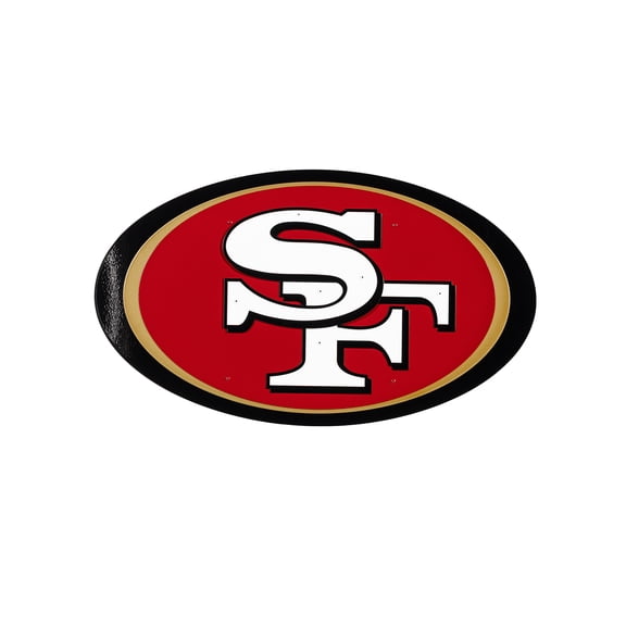 San Francisco 49ers 23" Layered Metal Wall Art Sign