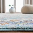 thumbnail image 6 of SAFAVIEH Aria Kimberlyn Oriental Area Rug, Turquoise/Ivory, 6'5" x 6'5" Round, 6 of 10