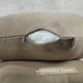 thumbnail image 2 of 3S Brother's Solid Cushion Cover Super Soft & Cozy Home Décor Throw Pillow Case for Chair Couch Bedroom & Livingroom Décor Pillowcase with Invisible Zipper Set of 2 Pieces - Barley 20"x20" Each, 2 of 8