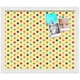 thumbnail image 2 of PinPix 18x15 Custom Cork Bulletin Board Yellow Polka Dot Poster Board Has a Fabric Style Canvas Finish, Framed in Yellow Polka Dot, by ArtToFrames (PinPix-569), 2 of 6