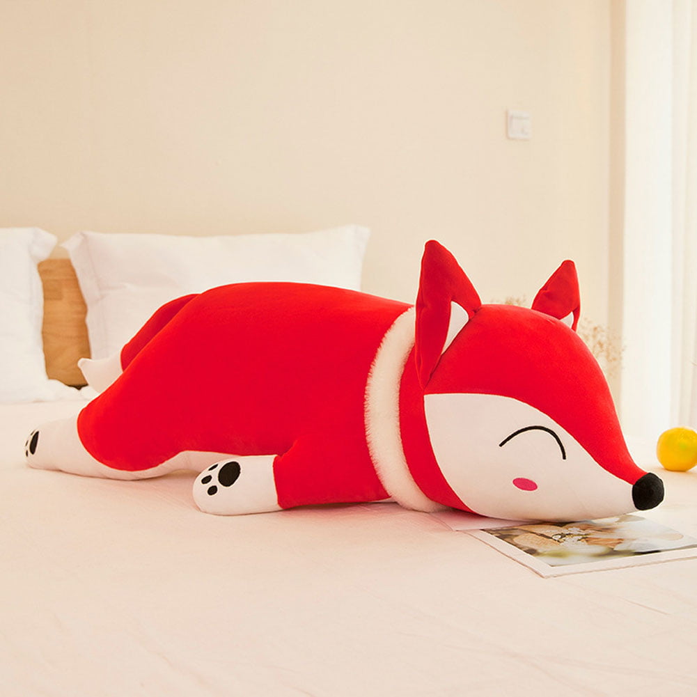 Adorable Boutique Plush Boy's Fox Cusioned Nap Mat Built in Pillow and Blanket 
