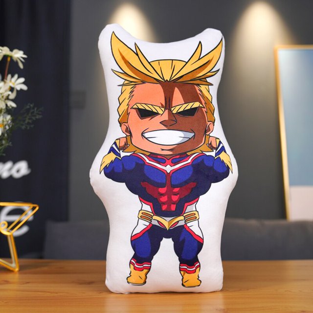 My Hero Kawaii Cartoon Anime Plush Toys Bakugou Katsuki Todoroki Shoto Midoriya Izuku Bolster Plush Boku Academia Pillow5 Deng Xun unisex