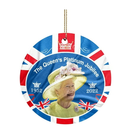 

The Queen s Platinum- Celebration Pendant Car Rearview Mirror Ornament