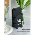 thumbnail image 2 of Wallet Phone Cases for iPhone 14 Plus 3D Cartoon Pocket Case, Black Cute Bear Purse Stand Holder, Squishy Soft Silicone Protective Phone Case for Girls Women (iPhone 14 Plus), 2 of 12