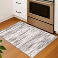 thumbnail image 6 of iOhouze 2x3 Small Area Rugs Abstract Rugs Throw Rugs with Rubber Backing Washable Indoor Front Door Mat Print Faux Wool Doormat for Bedside Entrance Entryway, Grey/Light Beige/Brown, 6 of 8