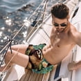 thumbnail image 2 of luoweisi Men's Beach Shorts Quick Dry Swim Trunks with Mesh Lining Sloth S, 2 of 5