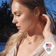 thumbnail image 6 of Cate & Chloe Forever April Birthstone 18k White Gold Plated Women Jewelry Set, Swarovski Crystals, 6 of 8