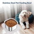 thumbnail image 2 of 101Oz Dog Bowl No Spill Large Capacity Dog Food Water Bowl Blue, 2 of 5