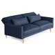 thumbnail image 3 of Sofá Cama Makora Anicka con Memory Foam Color Azul Lino Respaldo Reclinable de 3 Posiciones, 3 of 7