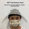 thumbnail image 5 of 2 In 1 Removable Anti-spitting Splash Protective Hat, Anti-fog Breathable Face-Covering Sun Hat, Windproof Dust-proof Mask Face Protection Cover Cap Unisex, 5 of 5