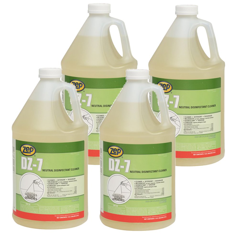 Zep DZ7 Detergent Disinfectant 1 Gal 752023 (Case of 4)