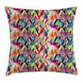 thumbnail image 1 of Abstract Throw Pillow Cushion Cover, Bauhaus Style Pattern of Geometric Shapes as Colorful Diagonal Tiles Modern Print, Decorative Square Accent Pillow Case, 18 X 18 Inches, Multicolor, by Ambesonne, 1 of 2