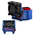thumbnail image 1 of TISHITA 1/10 RC Car ESC Cooling Fan and Motor Fan Set Sturdy for Rally Rustler Slash Blue, 1 of 8