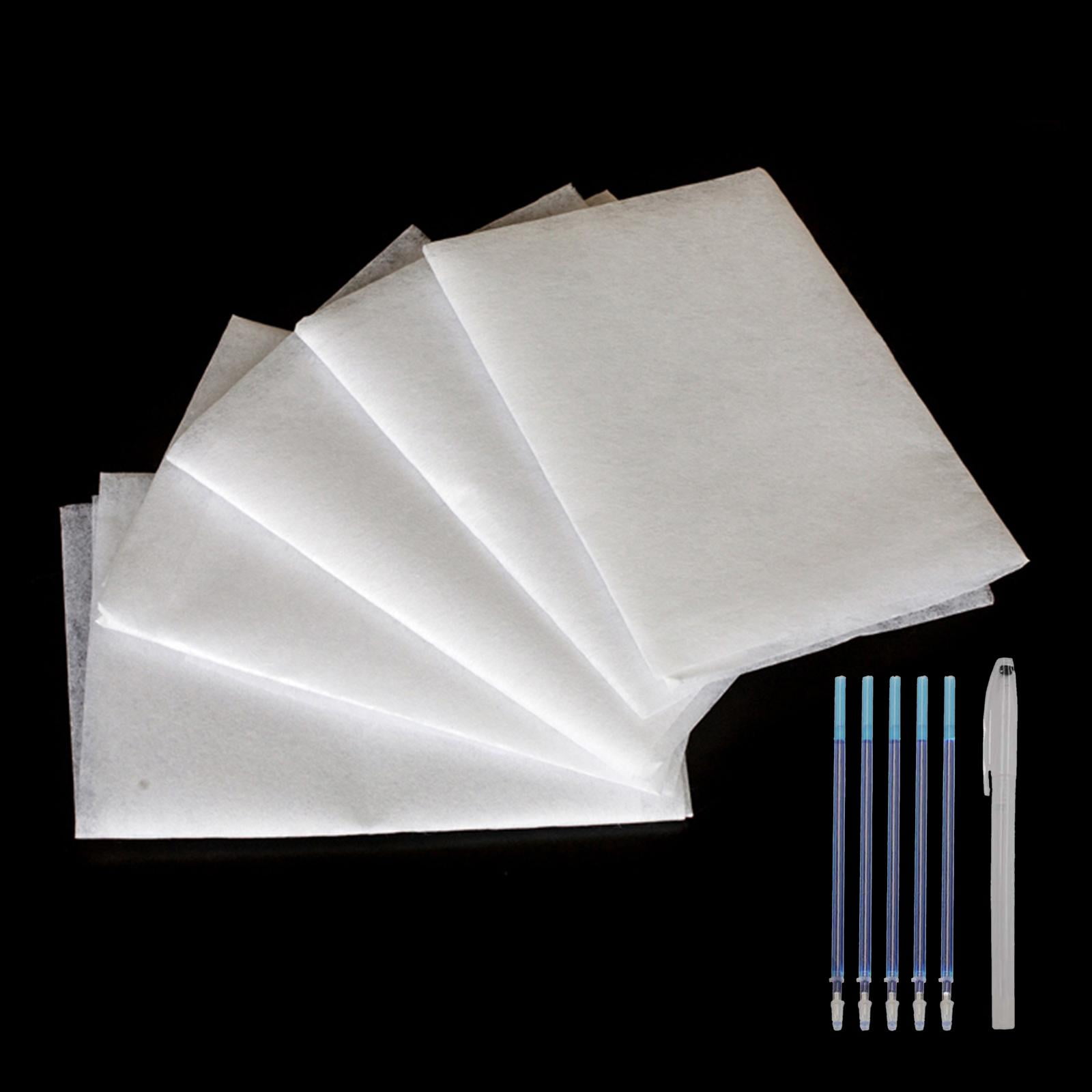 10 Pcs Transfer Paper Repeatedly Use Carbon Water-Soluble Tracing Paper  8×6,Transfer Pattern on Cloth,Fabric,Canvas,Paper for Home Sewing  Cross-Stitch Paint 
