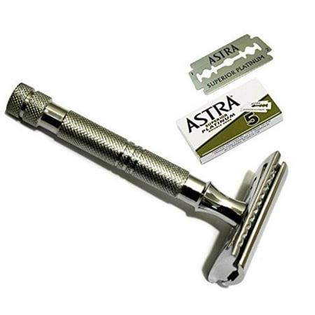 CS-203 Slim Long Handled Safety Shaving Razor (5 DERBY), An extra close shave, Extra weight allows for extra smooth, superWalmartfortable shave By Classic
