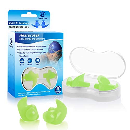 2pcs Waterproof Ear Plugs Stopper Sleep Low Noise Sports Swimming Adult Child 