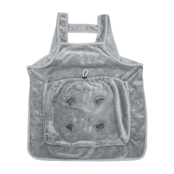 Xihbxyly Delantal para Transportar Mascotas, Bolsillo Ajustable con Aberturas para Las Piernas, Suave Forro Polar, Cómodo Bolso de Hombro, Fácil de Limpiar, Multiusos, Apto para Exteriores y Viajes,