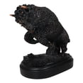 thumbnail image 4 of Rustic Western Charging American Buffalo Bison Bronze Electroplated Resin Statue, 4 of 9