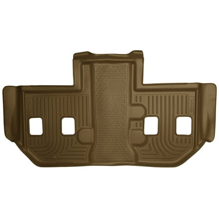 Husky Liners Weatherbeater Floor Mats | Fits 2011 - 2014 Cadillac Escalade ESV, Chevrolet Suburban, GMC Yukon XL 1500; 2011-2013 Suburban, Yukon XL 2500 w/2nd Row Bucket | 3rd Row, 1-pc Tan - 19263
