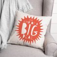 thumbnail image 3 of Creative Products I'm Kind of a Big Deal Orange Design 16 x 16 Spun Poly Pillow, 3 of 3