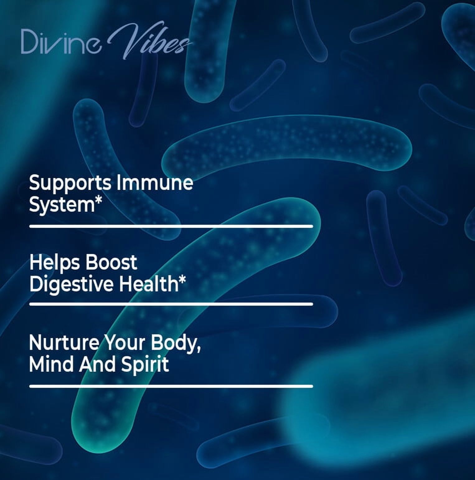 Divine Vibes Premium Probiotic 40 Billion CFU with MAKTrek Bi-Pass Technology – All Natural, Non-GMO, Gluten Free Digestive & Immune Support for Women & Men – 30 Day Supply – Made in USA