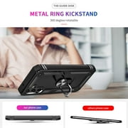 LeYi for Samsung A 14 5G Case, Cell Phone Cases Galaxy A14 with [2 Pack] Screen Protector, Military-Grade Heavy Duty Cover with Magnetic Ring Stand for A 14 5G, Black