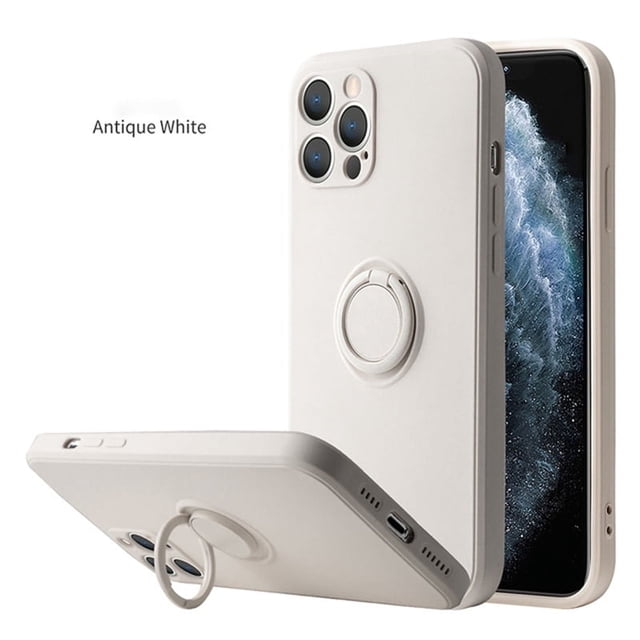 Liquid Silicone Ring Buckle Holder Phone Case For IPhone14/14Plus/14Pro/14Pro Max,iPhone13/13Mini/13Pro/13Pro Max,iPhone12/12Mini/12Pro/12Pro Max,iPhone11/11Pro/11Pro Max,iPhoneX/XS/XS Max,iPhone 8/8P