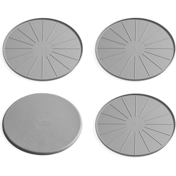 WeatherTech 12" Coasters for Home Surfaces, Anti-Skid, No-Slip knibs - Set of 4, Grey - (8A12CSTGR)