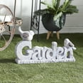 thumbnail image 3 of DecMode 15" Indoor Outdoor Bird Garden Sculpture with Garden Sign, 3 of 12