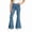 Z2 Blue, variant on HCYSFG Cheetah Print Wide Leg Pants For Girls Leopard Print Trousers High Waisted Drawstring Waist Wide Leg Full Length Bottoms