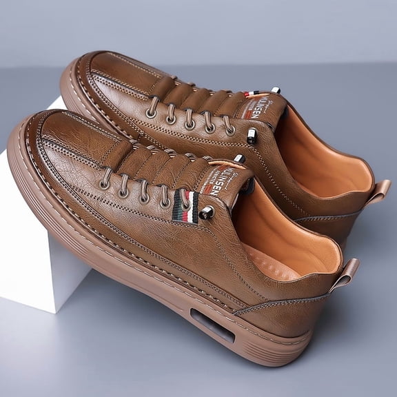 Men's Casual Daily Sneakers, Low Top Walking Shoes for Street Commute and Everyday Wear