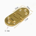 thumbnail image 5 of 4pcs Folding Table Hinges, Flat Foldable Cabinet Door Hinges, Zinc Metal Round Edge Sewing Machine Folding Table Furniture, 5 of 5