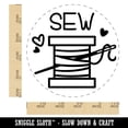 thumbnail image 2 of Spool of Thread Sew Sewing Rubber Stamp for Scrapbooking Crafting Stamping - Large 1-1/4 Inch, 2 of 7